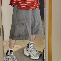 [가격문의][홍콩명품.BALENCIAGA] 발렌시아가 25SS 로고 자수 쇼츠 반바지 (그레이), BM21538, JL, 명품레플리카,미러급,온라인쇼핑몰사이트