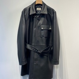 [가격문의][홍콩명품.Hermes] 에르메스 25SS 로고 레더 가죽 코트 자켓 (블랙), BM21543, JL, 명품레플리카,미러급,온라인쇼핑몰사이트