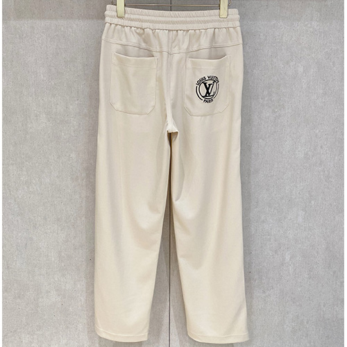 [홍콩명품.LOUIS VUITTON] 루이비통 25SS 로고 자수 조거 팬츠 바지 (아이보리), BM21552, G5, 명품레플리카,미러급,온라인쇼핑몰사이트