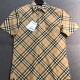 [홍콩명품.Burberry] 버버리 25SS 로고 체크패턴 반팔 남방 셔츠 (카라멜), BM21566, JQ, 명품레플리카,미러급,온라인쇼핑몰사이트
