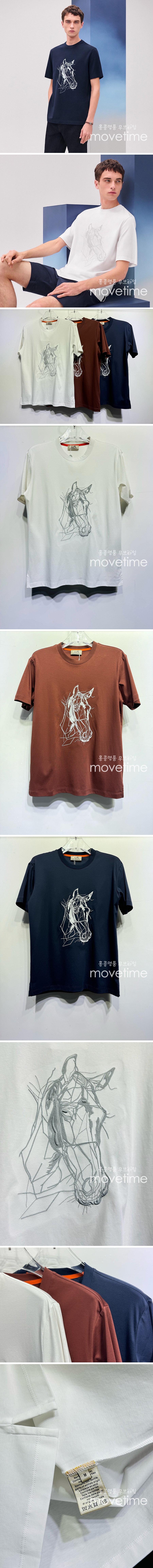[홍콩명품.Hermes] 에르메스 25SS 로고 자수 반팔 티셔츠 (3컬러), BM21579, JU, 명품레플리카,미러급,온라인쇼핑몰사이트