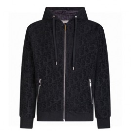 [홍콩명품,Christian Dior] 디올 25SS 로고 오블리크 후드 집업 자켓 (블랙), BM21615, JU, 명품레플리카,미러급,온라인쇼핑몰사이트