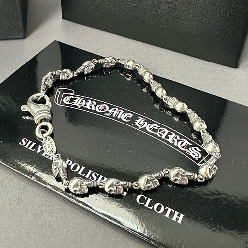 [홍콩명품.Chrome Hearts] 크롬하츠 25SS 로고 FOTI 925실버 팔찌, ET3048, BUBU, 홍콩명품의류,구매대행,온라인명품