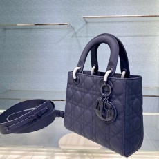 [홍콩명품,Christian Dior] 디올 25SS 로고 LADY 레더 가죽 토트백 핸드백 (블루), BGM4982, 홍콩명품가방,명품쇼핑몰,크로스백,핸드백,구매대행