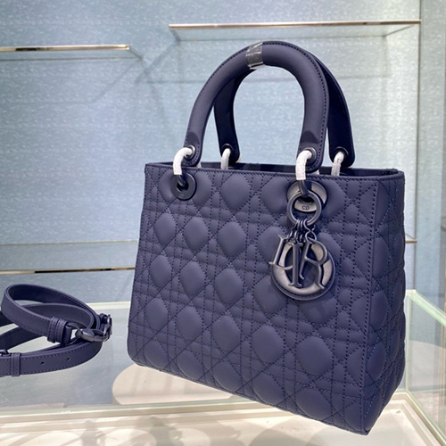 [홍콩명품,Christian Dior] 디올 25SS 로고 LADY 레더 가죽 토트백 핸드백 (블루), BGM4983, 홍콩명품가방,명품쇼핑몰,크로스백,핸드백,구매대행