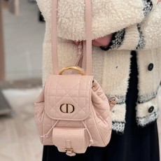 [홍콩명품,Christian Dior] 디올 25SS 로고 CARO 스몰 백팩 (핑크), BGM5007, 홍콩명품가방,명품쇼핑몰,크로스백,핸드백,구매대행