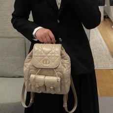 [홍콩명품,Christian Dior] 디올 25SS 로고 CARO 라지 백팩 (베이지), BGM5009, 홍콩명품가방,명품쇼핑몰,크로스백,핸드백,구매대행