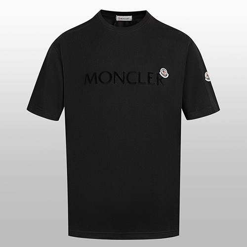 [홍콩명품.MONCLER] 몽클레어 25SS 로고 반팔 티셔츠 (블랙), BM21756, G5, 레플리카의류,미러급사이트