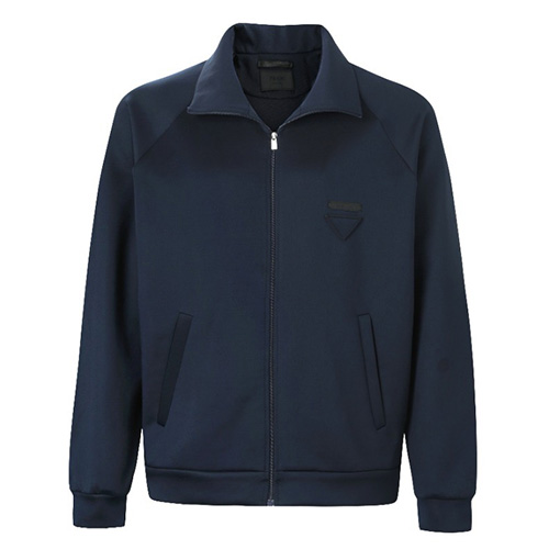 [홍콩명품,PRADA] 프라다 25SS 로고 울 집업 자켓 + 팬츠 바지 상하의 세트 (네이비), BM21765, JU, 레플리카의류,미러급사이트