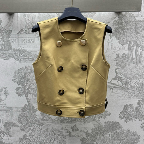 [홍콩명품.LOUIS VUITTON] 루이비통 25SS 로고 여성 슬리브리스 자켓 (베이지), BM21815, COCO, 레플리카의류,미러급사이트