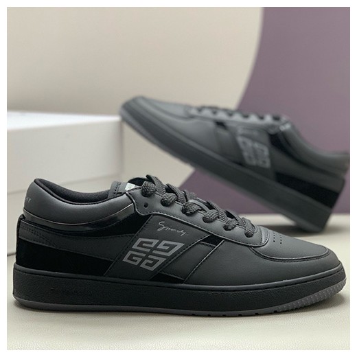 [홍콩명품.GIVENCHY] 지방시 25SS 로고 레더 가죽 스니커즈 운동화 (블랙), SE5348, PMD, 명품스니커즈,운동화,구두,로퍼,하이탑,신발