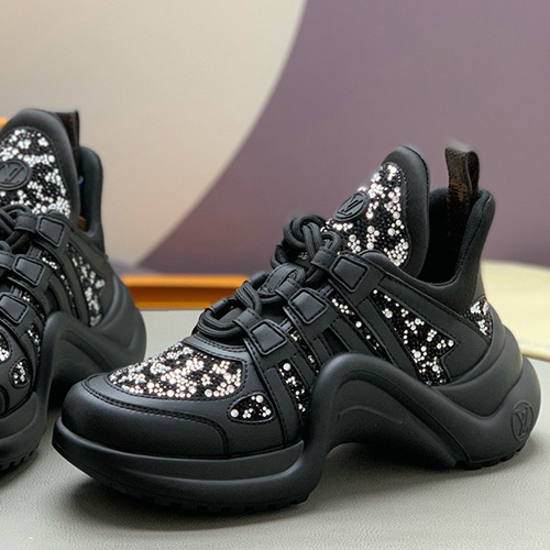 [홍콩명품.LOUIS VUITTON] 루이비통 25SS 로고 여성 모노그램 아치라이트 스니커즈 운동화 1AGZFB (블랙), SE5359, PMD, 명품스니커즈,운동화,구두,로퍼,하이탑,신발