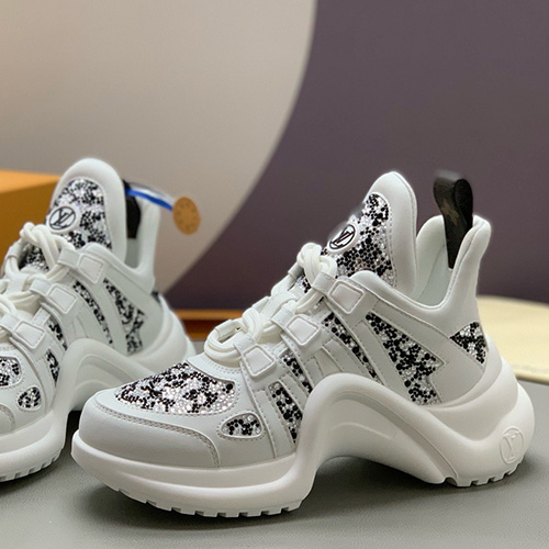 [홍콩명품.LOUIS VUITTON] 루이비통 25SS 로고 여성 모노그램 아치라이트 스니커즈 운동화 1AHOPR (화이트), SE5360, PMD, 명품스니커즈,운동화,구두,로퍼,하이탑,신발