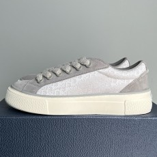 [홍콩명품,Christian Dior] 디올 25SS 로고 오블리크 레더 가죽 스니커즈 운동화 (그레이), SE5372, ALW, 명품스니커즈,운동화,구두,로퍼,하이탑,신발