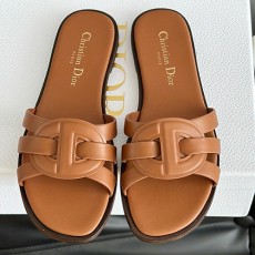 [홍콩명품,Christian Dior] 디올 25SS 로고 여성 레더 가죽 샌들 슬리퍼 (브라운), SE5402, ALW, 명품스니커즈,운동화,구두,로퍼,하이탑,신발