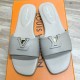 [홍콩명품.LOUIS VUITTON] 루이비통 25SS 로고 여성 레더 가죽 샌들 슬리퍼 (그레이), SE5406, ALW, 명품스니커즈,운동화,구두,로퍼,하이탑,신발