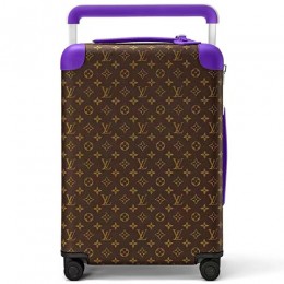 [홍콩명품.LOUIS VUITTON] 루이비통 25SS 로고 모노그램 레더 호라이즌 캐리어 (브라운-퍼플), CR145, B4, 명품레플리카, 캐리어, 여행가방 투어