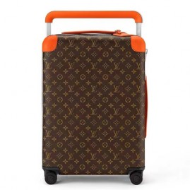 [홍콩명품.LOUIS VUITTON] 루이비통 25SS 로고 모노그램 레더 호라이즌 캐리어 (브라운-오렌지), CR146, B4, 명품레플리카, 캐리어, 여행가방 투어