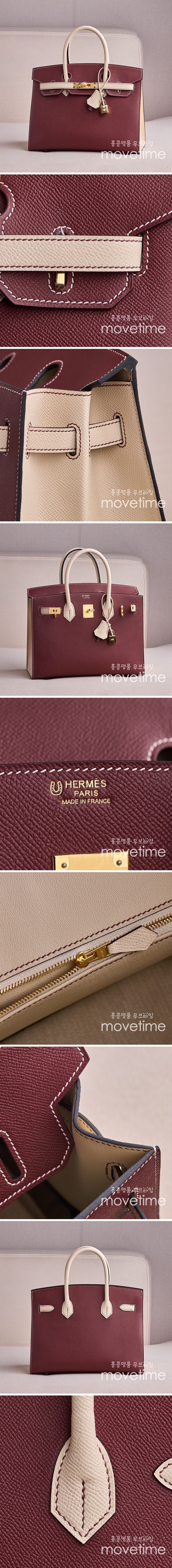 [홍콩명품.Hermes] 에르메스 25SS 로고 Birkin30 토트백 핸드백 (와인-베이지-금장), BGM5067, BDA, 홍콩명품가방,명품쇼핑몰,크로스백,핸드백,구매대행