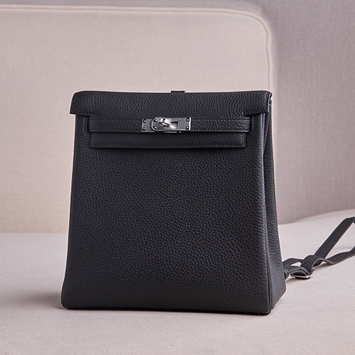 [홍콩명품.Hermes] 에르메스 25SS 로고 Kelly Ado 백팩 (블랙-은장), BGM5068, BDA, 홍콩명품가방,명품쇼핑몰,크로스백,핸드백,구매대행