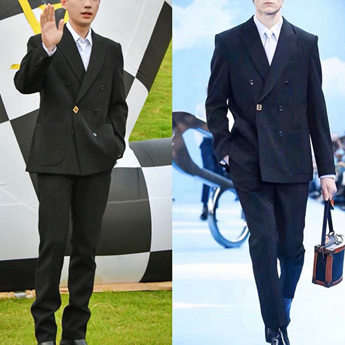 [홍콩명품.LOUIS VUITTON] 루이비통 25SS 로고 정장 수트 (블랙), BM21854, KB, 레플리카의류,미러급사이트