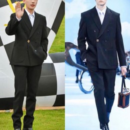 [홍콩명품.LOUIS VUITTON] 루이비통 25SS 로고 정장 수트 (블랙), BM21854, KB, 레플리카의류,미러급사이트