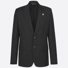 [홍콩명품,Christian Dior] 디올 25SS 로고 브로치 정장 수트 자켓 (블랙), BM21858, KB, 레플리카의류,미러급사이트