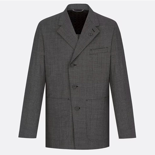 [홍콩명품,Christian Dior] 디올 25SS 로고 마크 정장 수트 자켓 (그레이), BM21863, KB, 레플리카의류,미러급사이트