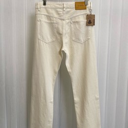 [홍콩명품.YSL] 입생로랑 25SS 로고 데님 팬츠 진 청바지 (아이보리), BM21875, KB, 레플리카의류,미러급사이트