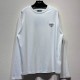 [홍콩명품,PRADA] 프라다 25SS 삼각로고 긴팔 티셔츠 (화이트), BM21904, KB, 레플리카의류,미러급사이트
