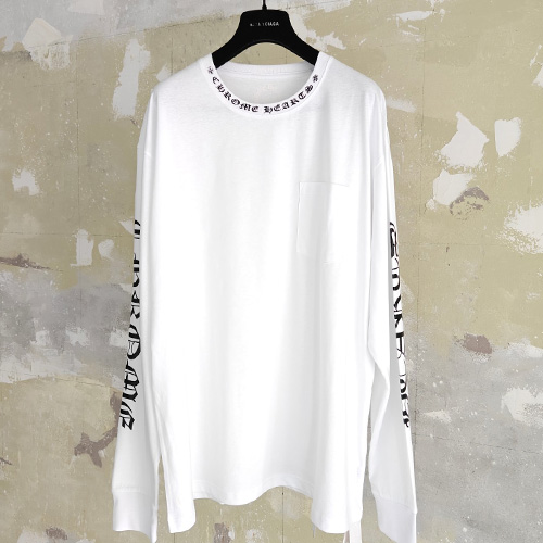 [홍콩명품.Chrome Hearts] 크롬하츠 25SS 로고 프린트 긴팔 티셔츠 (2컬러), BM21928, JL, 레플리카의류,미러급사이트
