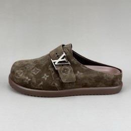 [홍콩명품.LOUIS VUITTON] 루이비통 25SS 로고 모노그램 레더 가죽 뮬 슬리퍼 (2컬러), SE5449, S3, 명품스니커즈,운동화,구두,로퍼,하이탑,신발