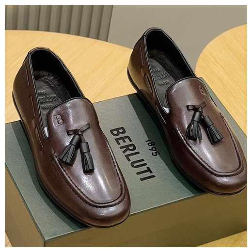 [홍콩명품.BERLUTI] 벨루티 25SS 로고 레더 가죽 구두 로퍼 (2컬러), SE5451, S4, 명품스니커즈,운동화,구두,로퍼,하이탑,신발