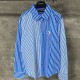 [홍콩명품.LOUIS VUITTON] 루이비통 25SS 로고 스트라이프 남방 셔츠 (블루), BM22037, KK, 레플리카의류,미러급사이트