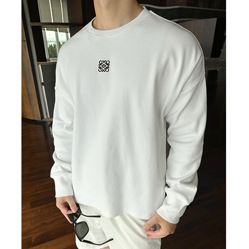 [홍콩명품.LOEWE] 로에베 25SS 로고 자수 긴팔 티셔츠 (2컬러), BM22095, KK, 레플리카의류,미러급사이트