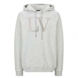 [홍콩명품.LOUIS VUITTON] 루이비통 25SS 로고 LV 후드 티셔츠 (그레이), BM22107, JL, 레플리카의류,미러급사이트
