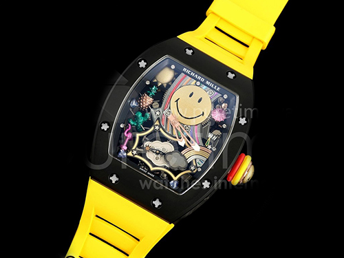 [홍콩명품시계.RICHARD MILLE] 리차드밀레 RM88 투어빌론 블랙트 세라믹 스마일 다이얼