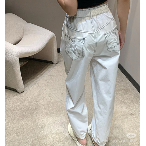 ]홍콩명품.CHANEL] 샤넬 25SS 로고 여성 팬츠 바지 (화이트), BM22200, SS, 레플리카의류,미러급사이트