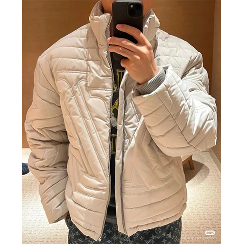 [홍콩명품.LOUIS VUITTON] 루이비통 25SS 로고 패턴 카라 솜패딩 자켓 (3컬러), BM22204, KB, 레플리카의류,미러급사이트