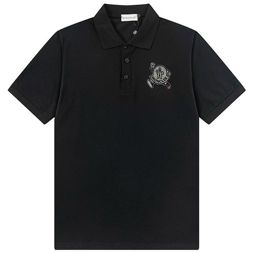 [홍콩명품.MONCLER] 몽클레어 25SS 로고 카라 폴로 반팔 티셔츠 (2컬러), BM22228, S1F, 레플리카의류,미러급사이트