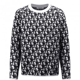 [홍콩명품,Christian Dior] 디올 25SS 로고 오블리크 캐시미어 니트 스웨터 (화이트), BM22255, S1F, 레플리카의류,미러급사이트