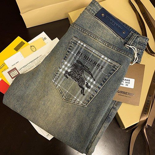 [홍콩명품.Burberry] 버버리 25SS 로고 데님 팬츠 진 청바지, BM22265, S1F, 레플리카의류,미러급사이트