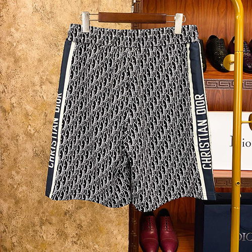 [홍콩명품,Christian Dior] 디올 25SS 로고 오블리크 쇼츠 반바지 (블랙), BM22273, S1F, 레플리카의류,미러급사이트