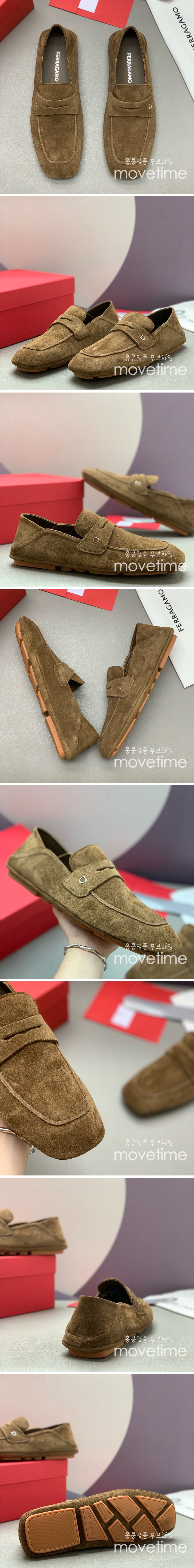 [홍콩명품.FERRAGAMO] 페레가모 25SS 로고 레더 가죽 구두 로퍼 (카라멜), SE5488, PMD, 명품스니커즈,운동화,구두,로퍼,하이탑,신발