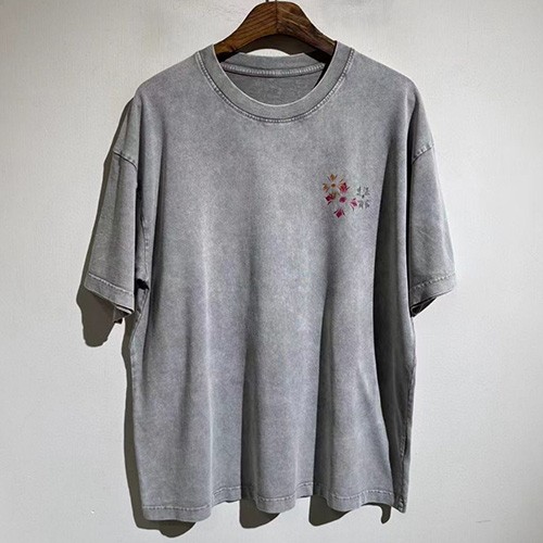 [홍콩명품.Chrome Hearts] 크롬하츠 25SS 로고 그래픽 워싱 반팔 티셔츠 (그레이), BM22280, X2, 레플리카의류,미러급사이트