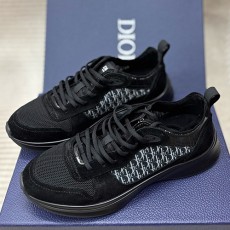 [홍콩명품,Christian Dior] 디올 25SS 로고 오블리크 레더 가죽 스니커즈 운동화 (올블랙), SE5499, H3, 명품스니커즈,운동화,구두,로퍼,하이탑,신발
