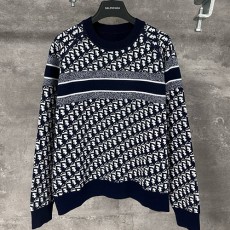[홍콩명품,Christian Dior] 디올 25SS 로고 오블리크 니트 스웨터 (네이비), BM22296, KK, 레플리카의류,미러급사이트
