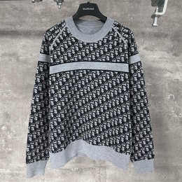 [홍콩명품,Christian Dior] 디올 25SS 로고 오블리크 니트 스웨터 (그레이), BM22299, KK, 레플리카의류,미러급사이트