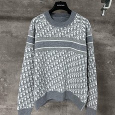 [홍콩명품,Christian Dior] 디올 25SS 로고 오블리크 니트 스웨터 (그레이), BM22301, KK, 레플리카의류,미러급사이트