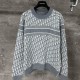 [홍콩명품,Christian Dior] 디올 25SS 로고 오블리크 니트 스웨터 (그레이), BM22301, KK, 레플리카의류,미러급사이트
